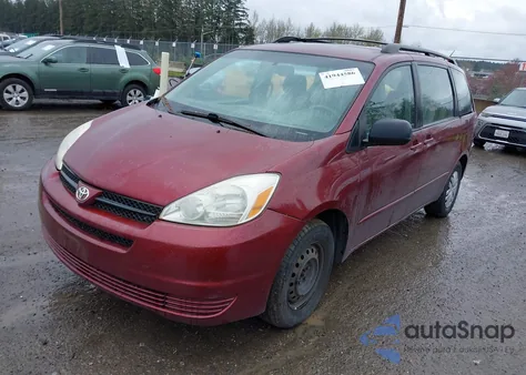 2005 Toyota Sienna Ce из США, поврежденный, VIN 5TDZA23C65S304184